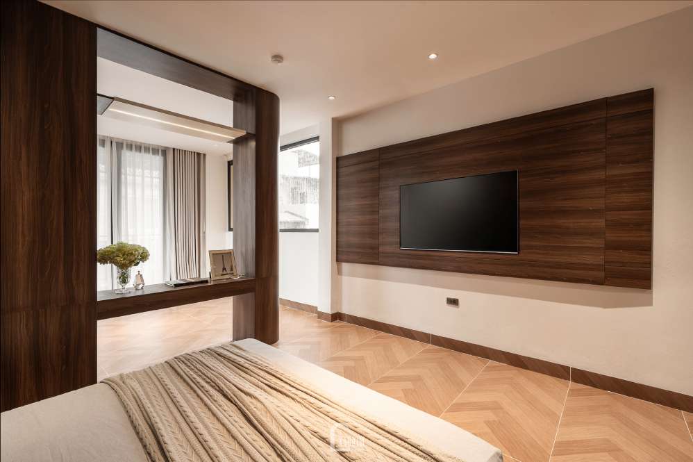 Thiết kế nội thất phòng ngủ phụ trong dự án Townhouse Mỹ Đình